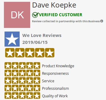 Dave Koepke Roofing Review